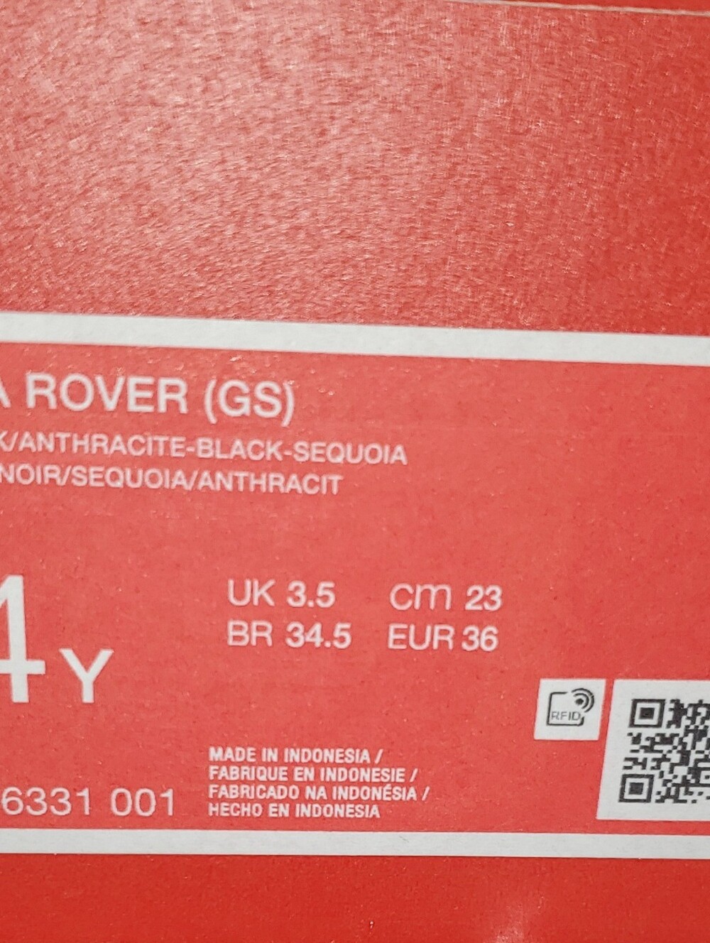 NIKE AVA ROVER (GS) Black/Anthracite-Black-Sequoia Noir Shoes - Picture 9 of 9